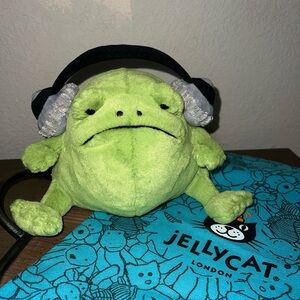 Jellycat Ricky Rain Frog Headphones NWT